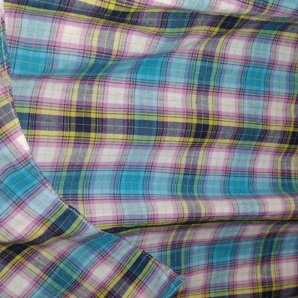 Rancher by Wrangler pearl Snap button up shirt short sleeve Western Plaid XXL - Picture 6 of 6